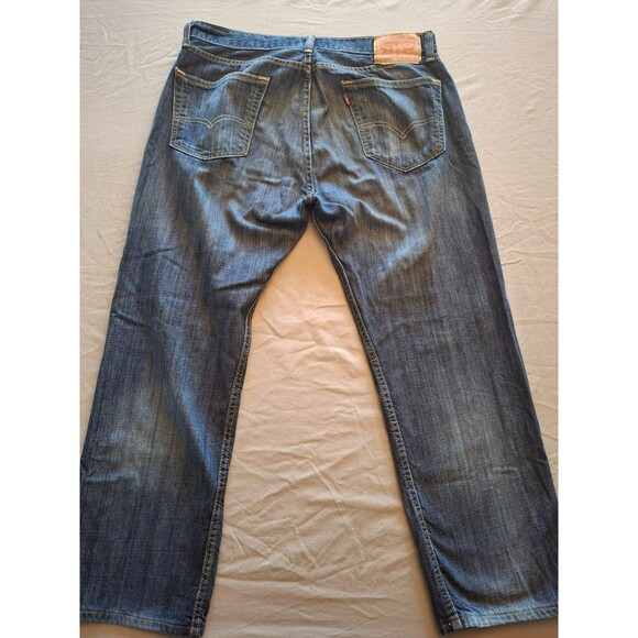 Men's Levi's 505 Straight Leg Regular Fit Medium Blue Jeans Size 34 X 30, EUC - Picture 8 of 8